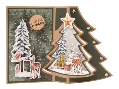 Studio Light - Die-Cut Paper Pad - Christmas Essentials Nr. 204 - Festive Forest