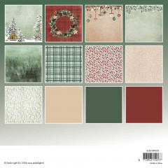 Studio Light 8x8 Paper Pad - Christmas Essentials Nr. 200 - Festive Forest