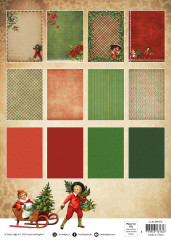 Studio Light - A4 Designer Paper Pad - Vintage Christmas