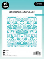 Studio Light Embossing Folder - Essentials Nr. 17 - Flower Pattern