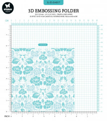 Studio Light Embossing Folder - Essentials Nr. 17 - Flower Pattern