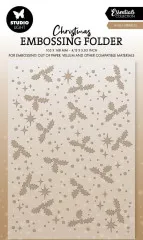 Studio Light - Christmas Embossing Folder - Holly Sparkles Studio Light - Christmas Embossing Folder - Holly Sparkles