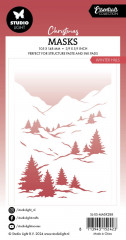 Studio Light - Masks / Stencils - Christmas Essentials Nr. 288 - Winter Hills