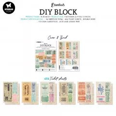 Studio Light Mini DIY Block - Essentials Nr. 01 - Vintage Tickets