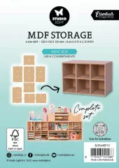 Studio Light - MDF Storage - Basic Box Mini Compartments - Essentials Tools Nr. 15