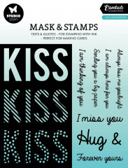 Studio Light - Masks & Stamps - Essentials Nr. 06 - Kiss Sentiments