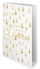 Studio Light - A6 Foiled Cards Paper Pad - Essentials Nr. 383 - Golden Christmas