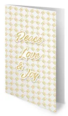 Studio Light - A6 Foiled Cards Paper Pad - Essentials Nr. 383 - Golden Christmas