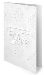 Studio Light - A6 Foiled Cards Paper Pad - Essentials Nr. 384 - Silver Christmas