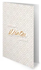 Studio Light - A6 Foiled Cards Paper Pad - Essentials Nr. 385 - Bronze Christmas