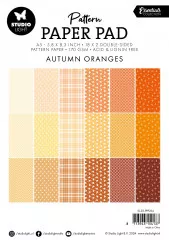 Studio Light - A5 Pattern Paper Pad - Essentials Nr. 234 - Autumn Oranges