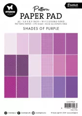 Studio Light - A5 Pattern Paper Pad - Essentials Nr. 249 - Shades Of Purple