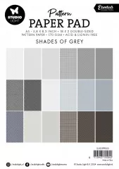 Studio Light - A5 Pattern Paper Pad - Essentials Nr. 250 - Shades Of Grey