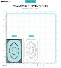 Clear Stamps and Cutting Die - Essentials Nr. 69 - Ephemera Frames