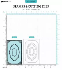 Clear Stamps and Cutting Die - Essentials Nr. 69 - Ephemera Frames