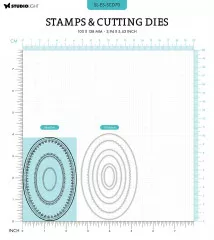 Clear Stamps and Cutting Die - Essentials Nr. 70 - Oval Frames