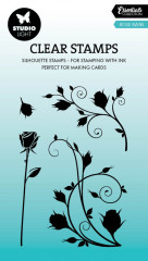 Studio Light Clear Stamps - Essentials Nr. 705 - Rose Swirl Silhouette