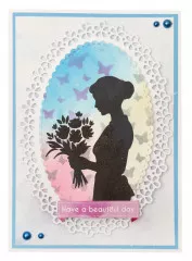 Studio Light - Clear Stamps - Essentials Nr. 788 - Flower Lady Silhouette