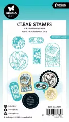 Studio Light - Clear Stamps - Essentials Nr. 812 - Butterfly Labels