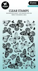 Studio Light - Clear Stamps - Essentials - Butterfly Background