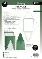 Studio Light - Masks / Stencils - Christmas Essentials Nr. 03 - Tree Envelope