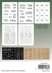 Studio Light Sticker Pad - Christmas Essentials Nr. 21 - English Christmas Texts