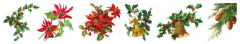 Studio Light - Transparent Stickers on Roll - Vintage Christmas - Greens