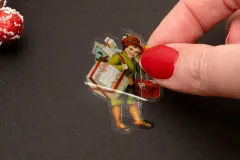 Studio Light - Transparent Stickers on Roll - Vintage Christmas - Celebration