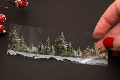 Studio Light - Transparent Stickers on Roll - Winter Forest