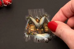 Studio Light - Transparent Stickers on Roll - Fairy Christmas