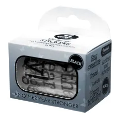 Studio Light - Black Transparent Stickers on Roll - Another Year Stronger