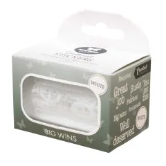 Studio Light - White Transparent Stickers on Roll - Big Wins