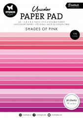 Studio Light - Unicolor Paper Pad - Essentials Nr. 155 - Shades Of Pink