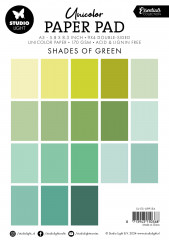 Studio Light - Unicolor Paper Pad - Essentials Nr. 156 - Shades Of Green