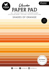 Studio Light - Unicolor Paper Pad - Essentials Nr. 232 - Shades Of Orange