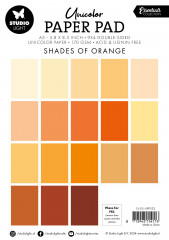 Studio Light - Unicolor Paper Pad - Essentials Nr. 232 - Shades Of Orange