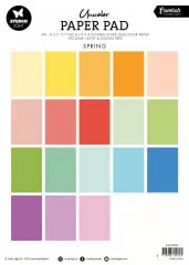 Studio Light - Unicolor Paper Pad - Essentials Nr. 300 - Spring Tones