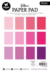 Studio Light - A5 Vellum Paper Pad - Essentials Nr. 192 - Shades of Pink