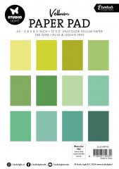 Studio Light - A5 Vellum Paper Pad - Essentials Nr. 193 - Shades of Green