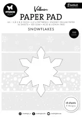 Studio Light - A5 Vellum Paper Pad - Essentials Nr. 329 - Snowflakes