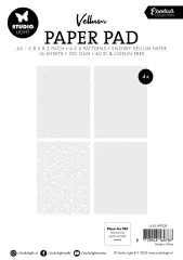 Studio Light - A5 Vellum Paper Pad - Essentials Nr. 329 - Snowflakes