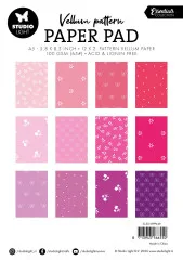 Studio Light - Vellum Pattern Paper Pad - Shades of Pink