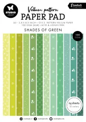 Studio Light - Vellum Pattern Paper Pad - Shades of Green