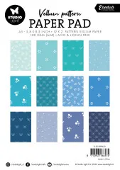 Studio Light - Vellum Pattern Paper Pad - Shades of Blue