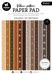 Studio Light - Vellum Pattern Paper Pad - Shades of Brown