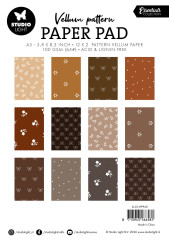 Studio Light - Vellum Pattern Paper Pad - Shades of Brown
