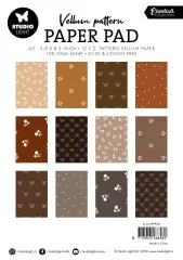 Studio Light - Vellum Pattern Paper Pad - Shades of Brown