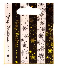 Christmas Essentials Nr. 22 - Washi Tape - Black/White Gold