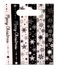 Christmas Essentials Nr. 23 - Washi Tape - Black/White Silver