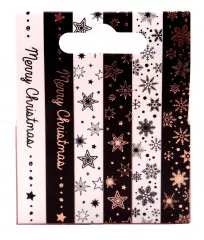 Christmas Essentials Nr. 24 - Washi Tape - Black/White Rose Gold